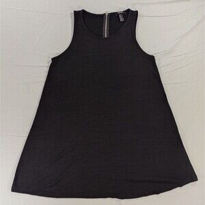 Forever 21 Women's Size Medium Black Tunic Dress Zipper Boho